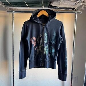 Vintage Style Womens Y2K GAP San Fransisco 1969 Patch Work Full Zip Hoodie